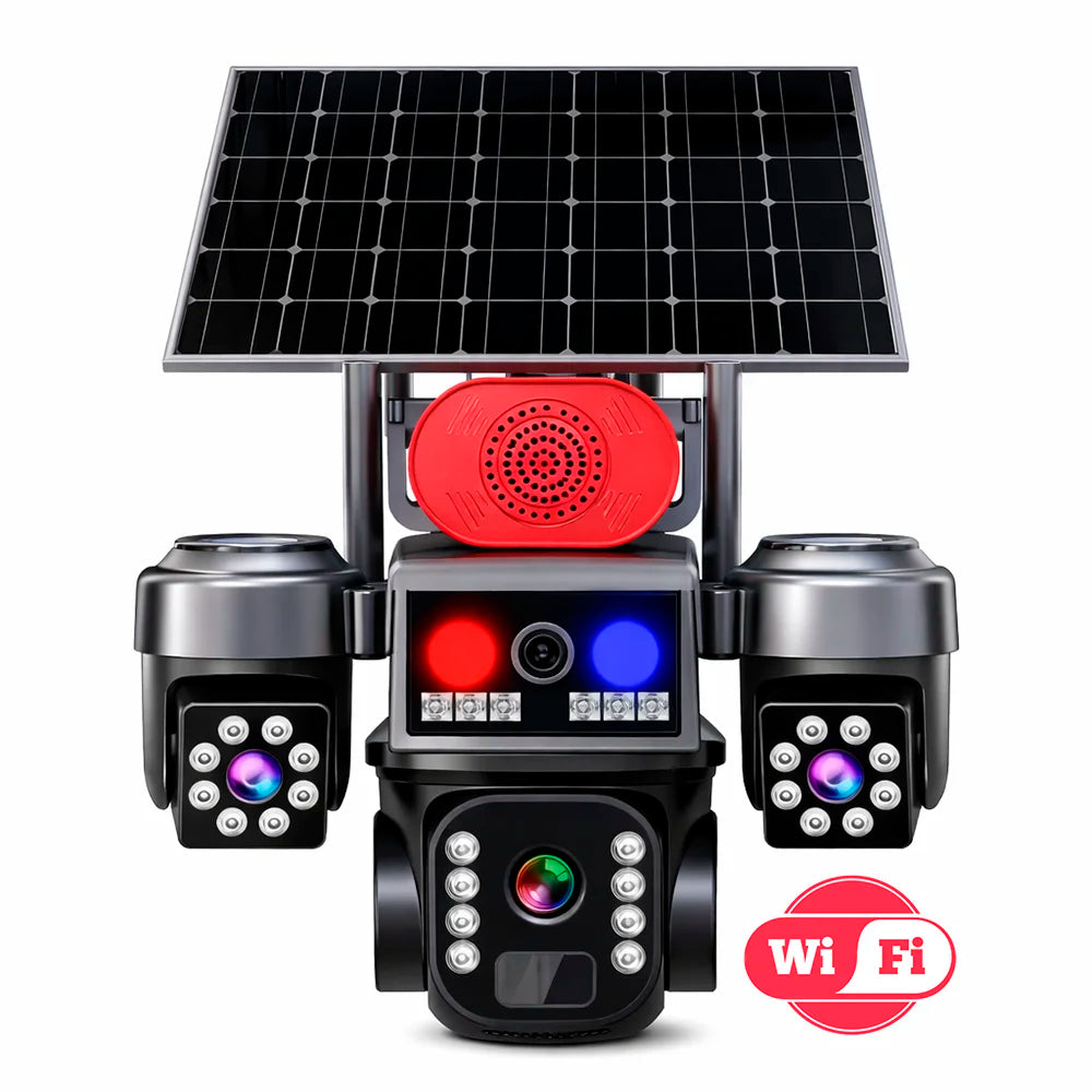 Cámara Solar Triple lente Wifi