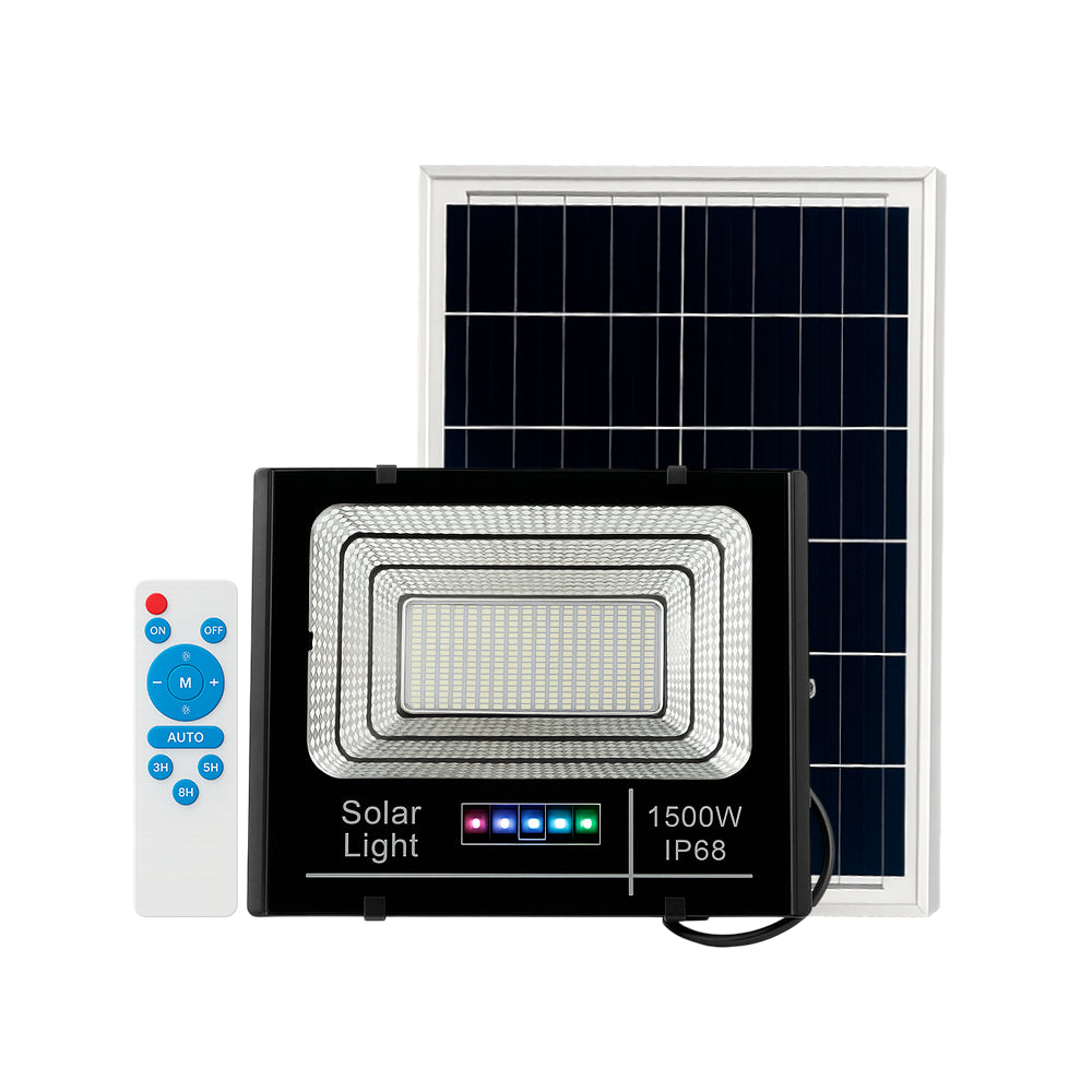 Foco solar con panel de exterior