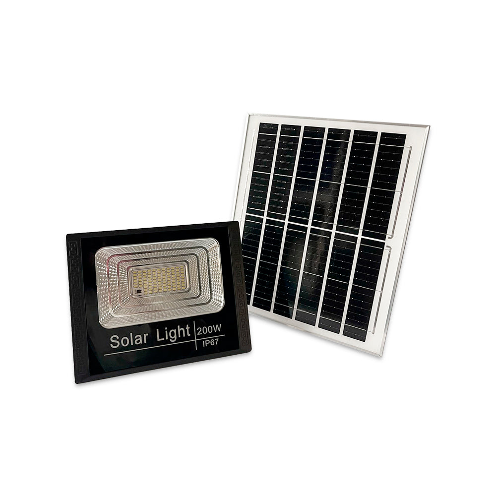 foco solar 200w exterior y jardin
