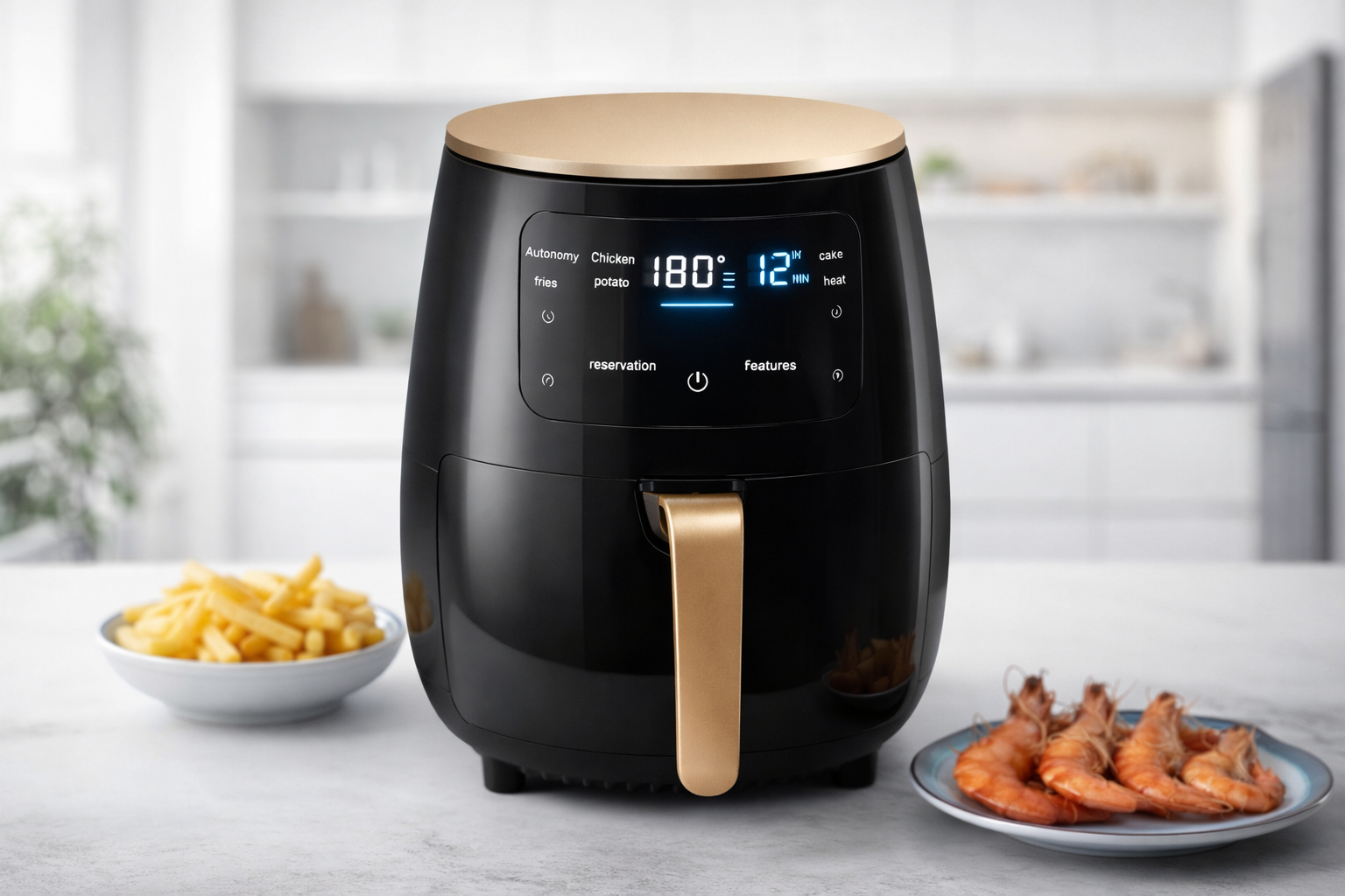 Freidora de Aire 6 Litros + Papel Antiadherente