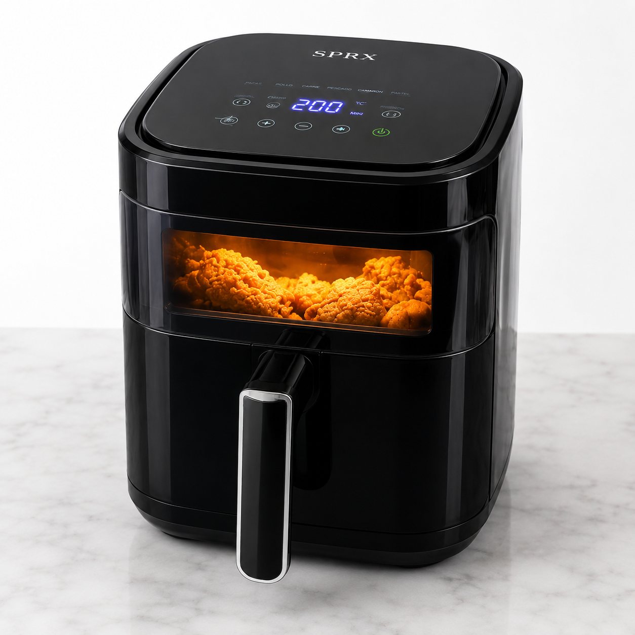 Freidora de Aire 4L con Visor y Panel Digital | Cocina Saludable sin Aceite