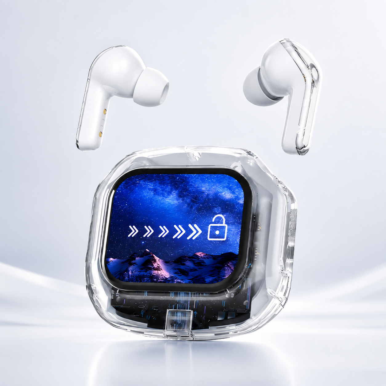Audífonos TWS con Pantalla Inteligente Bluetooth 5.4