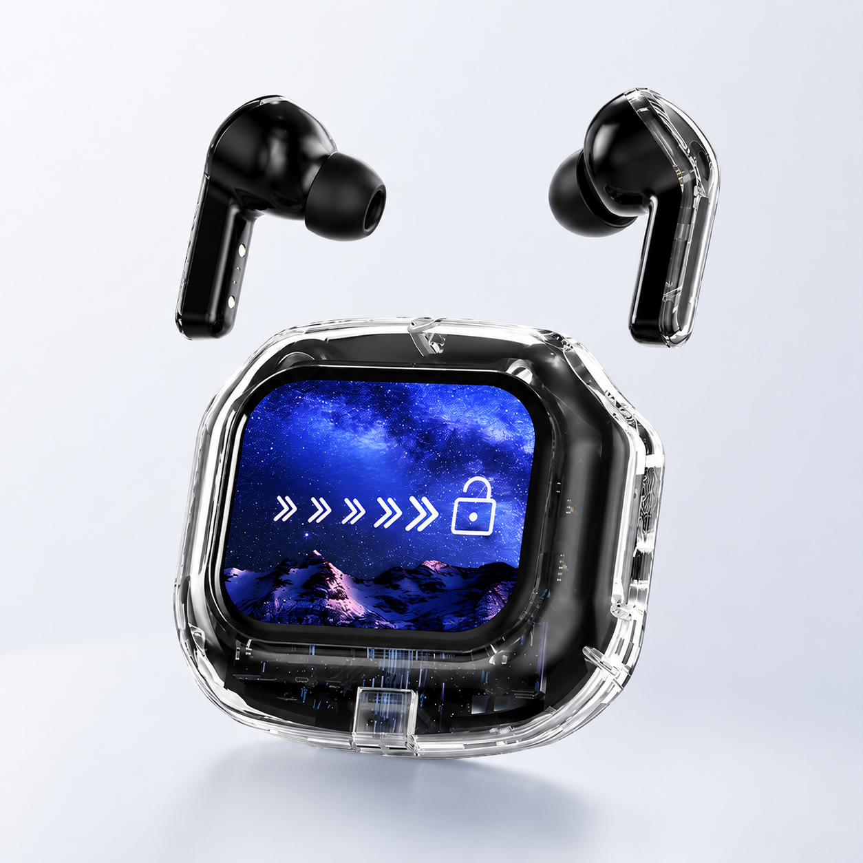 Audífonos TWS con Pantalla Inteligente Bluetooth 5.4