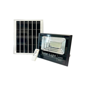 Foco solar con panel para exterior y jardín