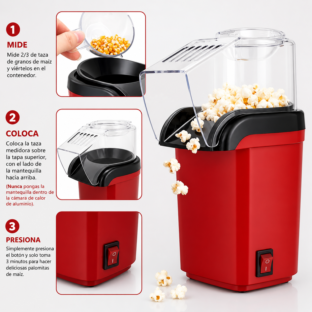 Máquina de Cabritas Popcorn en minutos – La Oportuna